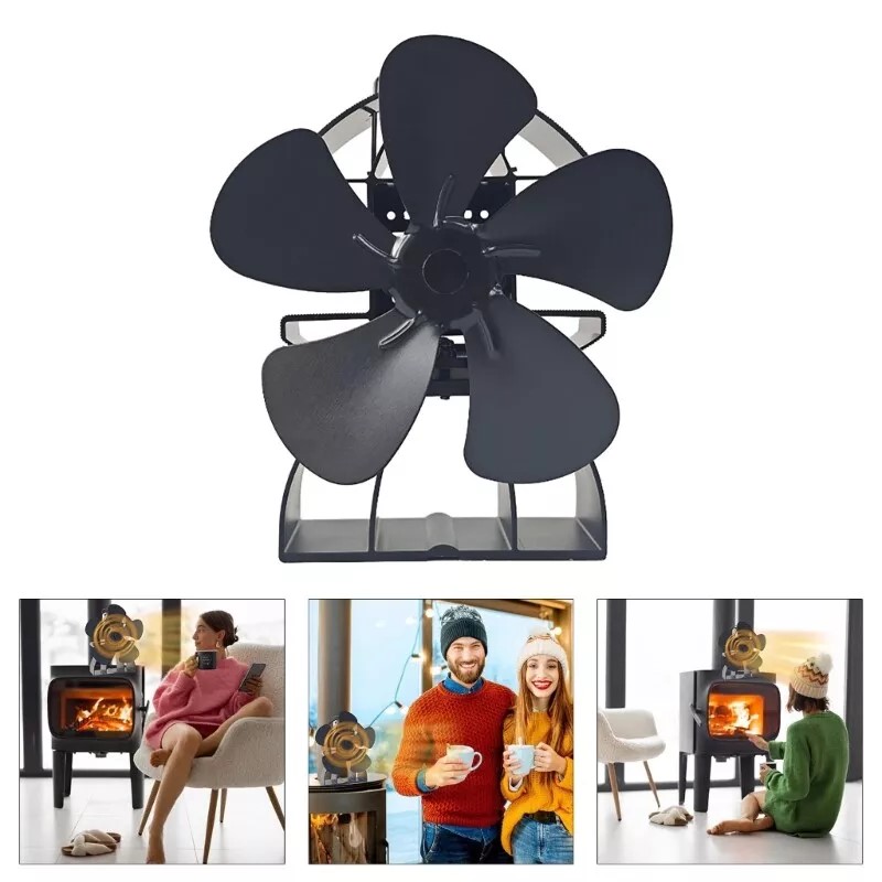 DY565J-Energy-Saving--Fireplace-Fan-5-Blade-Fireplace-Quiet-SafeHeat-Powered-Stove-Fan-Log-Wood-Burn-2021354